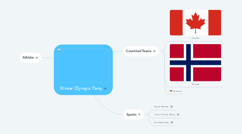Mind Map: Winter Olympic Party