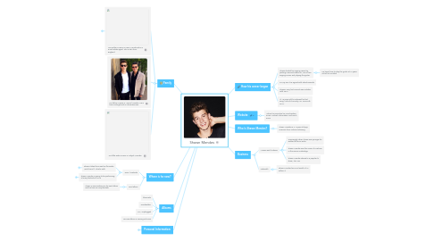 Mind Map: Shawn Mendes