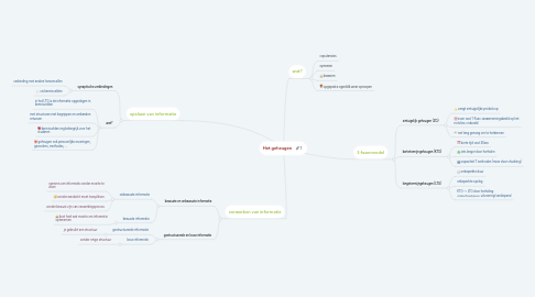 Mind Map: Het geheugen