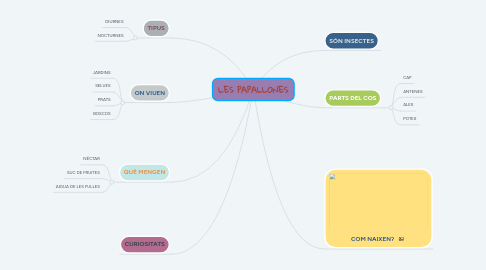 Mind Map: LES PAPALLONES