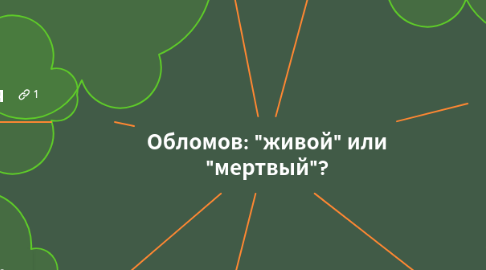 Mind Map: Обломов: "живой" или "мертвый"?