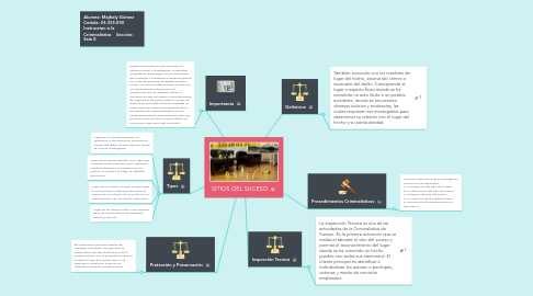 Mind Map: SITIOS DEL SUCESO