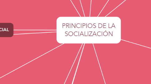 Mind Map: PRINCIPIOS DE LA SOCIALIZACIÓN