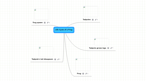 Mind Map: Life Cycle of a Frog