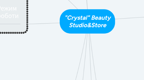 Mind Map: "Crystal" Beauty Studio&Store