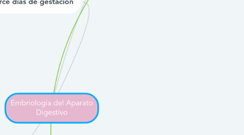 Mind Map: Embriología del Aparato Digestivo