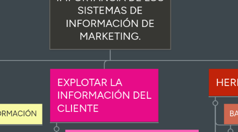 Mind Map: IMPORTANCIA DE LOS SISTEMAS DE INFORMACIÓN DE MARKETING.