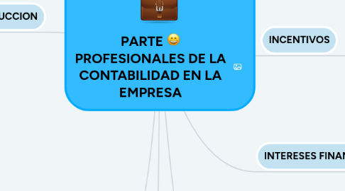 Mind Map: PARTE C: PROFESIONALES DE LA CONTABILIDAD EN LA EMPRESA