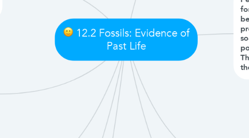 Mind Map: 12.2 Fossils: Evidence of Past Life