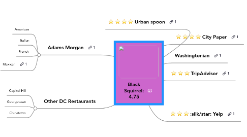 Mind Map: Black Squirrel: 4.75