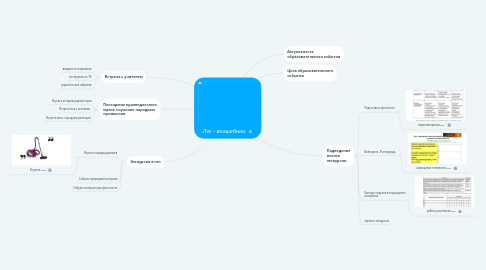 Mind Map: Лес - волшебник.