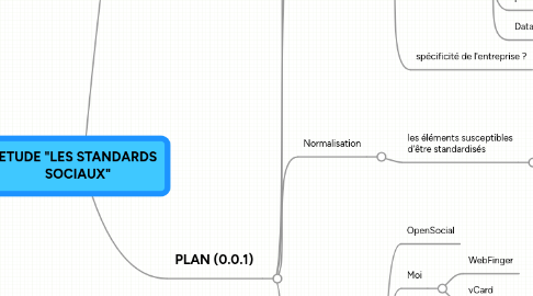 Mind Map: ETUDE "LES STANDARDS SOCIAUX"