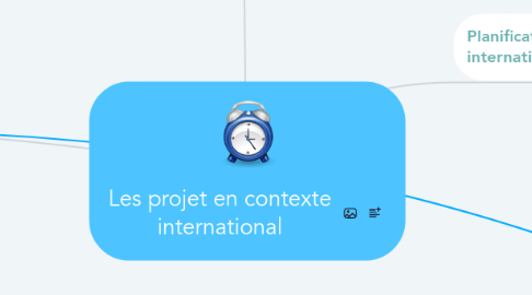 Mind Map: Les projet en contexte international