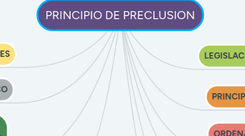 Mind Map: PRINCIPIO DE PRECLUSION