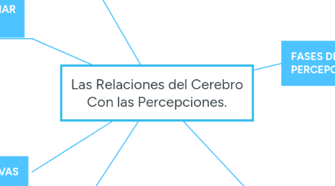 Mind Map: Las Relaciones del Cerebro Con las Percepciones.