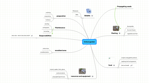 Mind Map: School garden