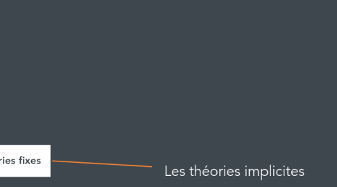 Mind Map: Les théories implicites