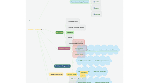 Mind Map: RECURSOS HUMANOS