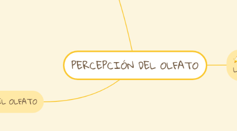 Mind Map: PERCEPCIÓN DEL OLFATO