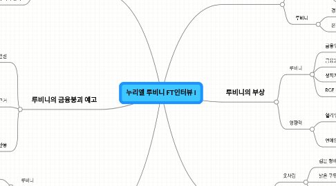 Mind Map: 누리엘 루비니 FT인터뷰 I