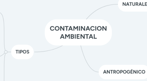 Mind Map: CONTAMINACION AMBIENTAL