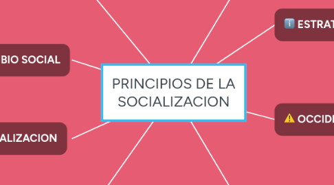 Mind Map: PRINCIPIOS DE LA SOCIALIZACION