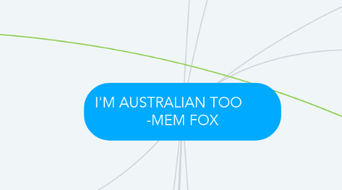 Mind Map: I'M AUSTRALIAN TOO        -MEM FOX