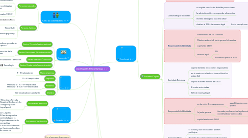 Mind Map: Clasificación de las empresas