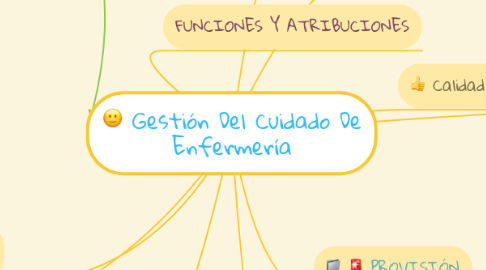 Mind Map: Gestión Del Cuidado De Enfermería