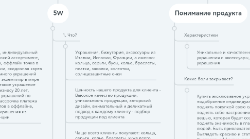 Mind Map: Европейские украшения и аксессуары