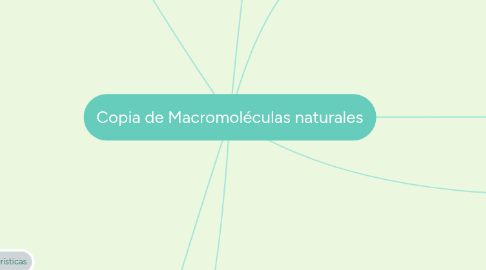 Mind Map: Copia de Macromoléculas naturales