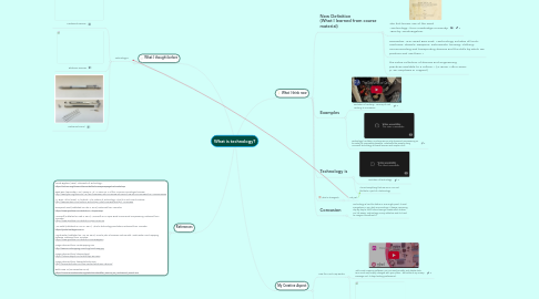 Mind Map: What is technology?