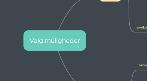 Mind Map: Valg muligheder