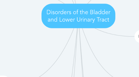 Mind Map: Disorders of the Bladder and Lower Urinary Tract