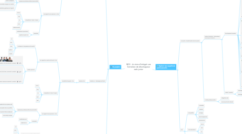 Mind Map: MOI : Je viens d’intégré une formation de développeur web junior