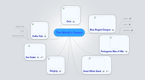 Mind Map: The World's Oceans