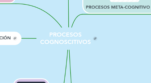 Mind Map: PROCESOS COGNOSCITIVOS