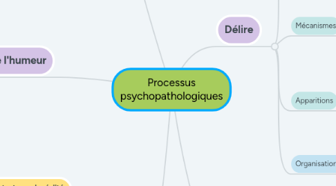 Mind Map: Processus psychopathologiques