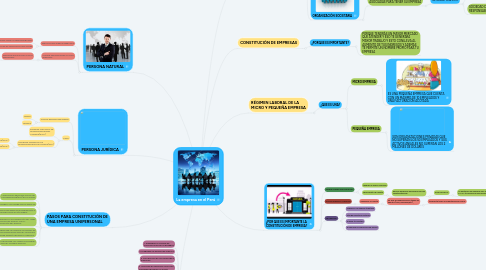 Mind Map: La empresa en el Perú