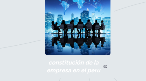 Mind Map: constitución de la empresa en el peru