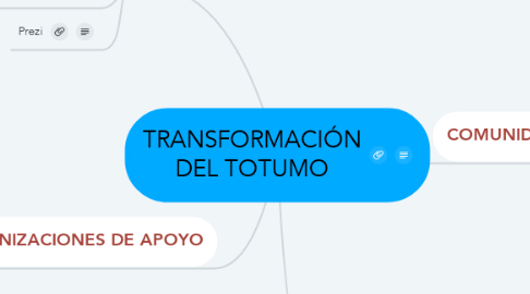 Mind Map: TRANSFORMACIÓN DEL TOTUMO