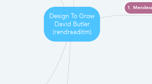 Mind Map: Design To Grow David Butler (rendraaditm)