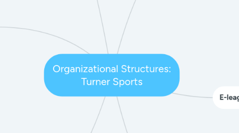 Mind Map: Organizational Structures: Turner Sports