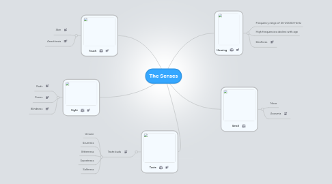 Mind Map: The Senses