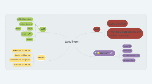 Mind Map: tweelingen