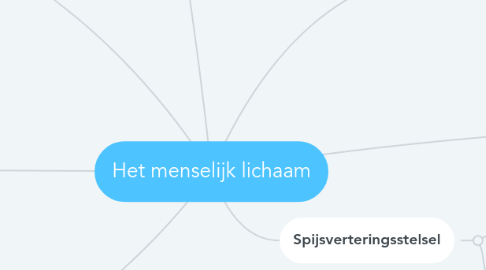 Mind Map: Het menselijk lichaam