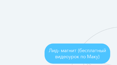 Mind Map: Лид- магнит (бесплатный видеоурок по Маку)