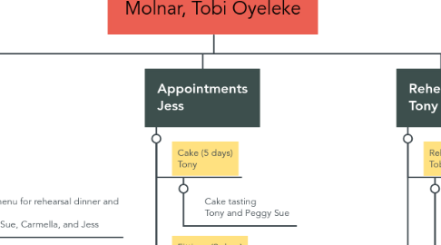 Mind Map: Tony and Peggy Sue's Wedding David Vogt, Jess Molnar, Tobi Oyeleke