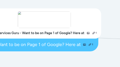 Mind Map: Seo Services Guru - Want to be on Page 1 of Google? Here at