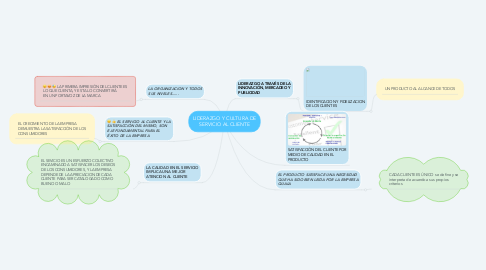 Mind Map: LIDERAZGO Y CULTURA DE SERVICIO AL CLIENTE